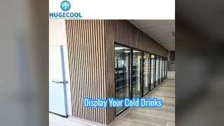 Máy làm mát trưng bày siêu thị cho bia và đồ uống