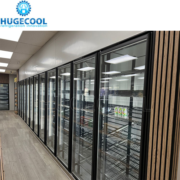 Supermarket Glass Door Walk in Cooler Display Cold Room